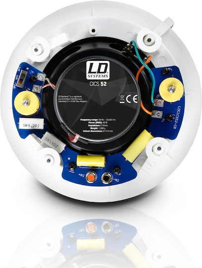 LD Systems In-wall Speaker 40W (Piece) White