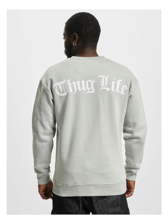 Thug Life Men's Sweatshirt with Hood Gray