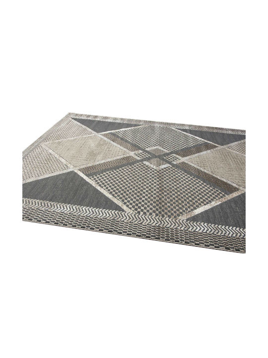 Madi Grace Lozenge Rug Rectangular Gray