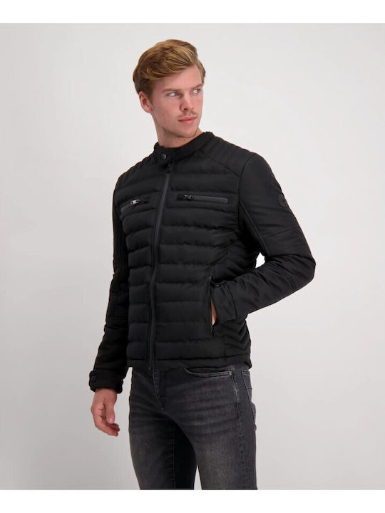 Cars Jeans Men's Winter Puffer Jacket Black