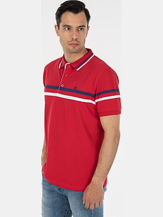 Polo Kurzarmbluse Rot