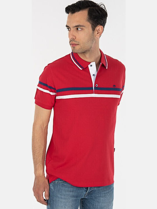Polo Kurzarmbluse Rot