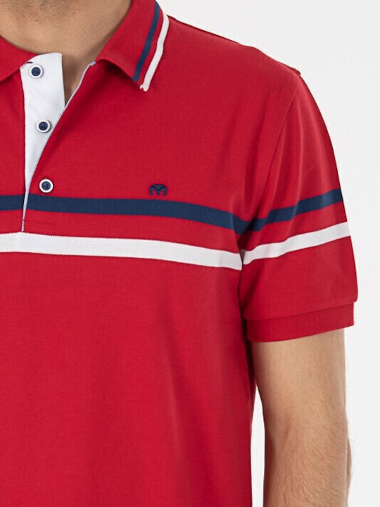 Polo Kurzarmbluse Rot