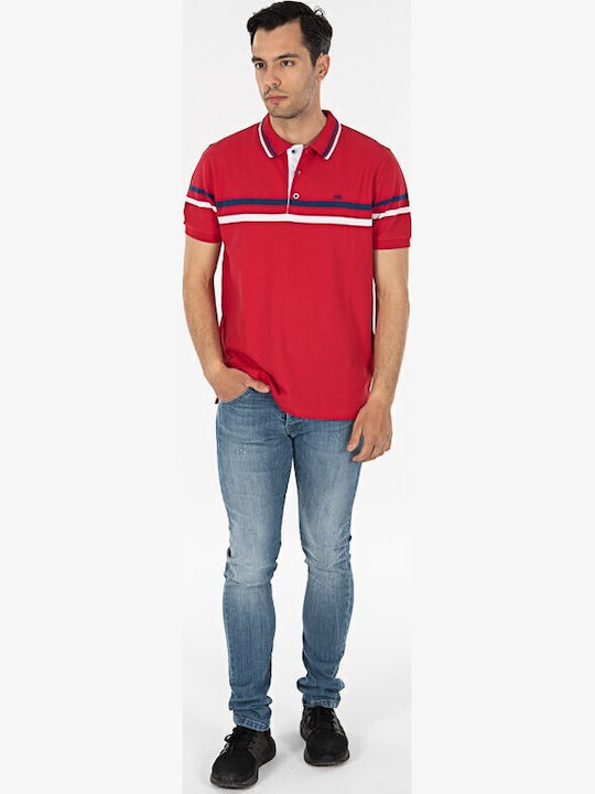Polo Kurzarmbluse Rot