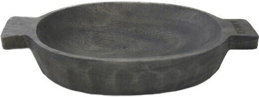 Nakaro Wood Купа за сервиране Кръгла Черен