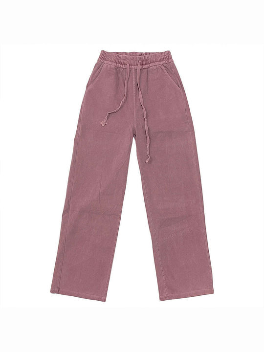 Ustyle Women's Jean Trousers Pink