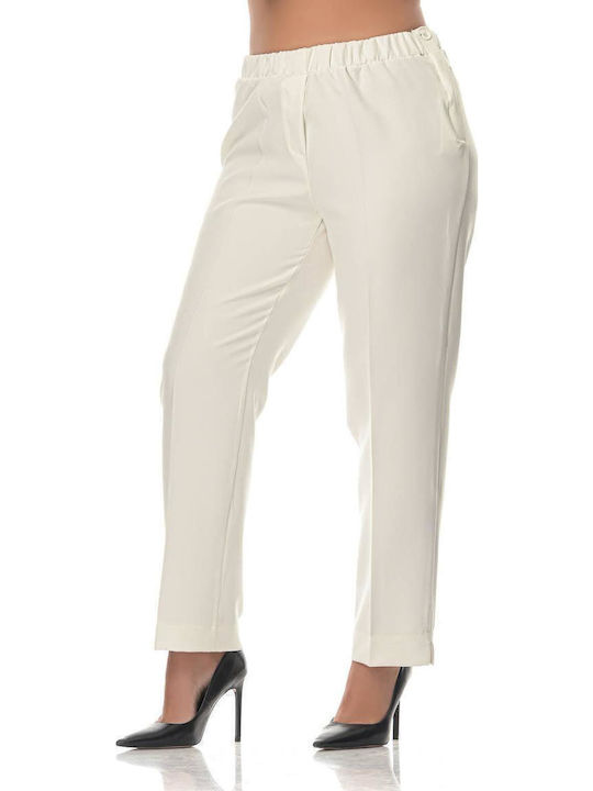 Women's White Suit in Loose Fit