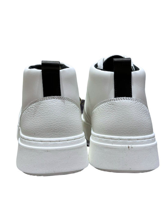 Leather White Men's Boots