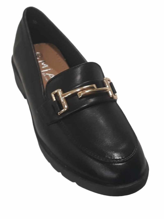 Alta Moda Γυναικεία Loafers σε Μαύρο Χρώμα