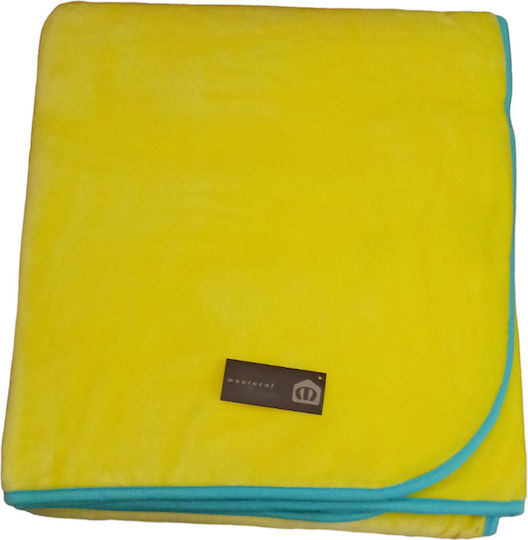 Manterol Casa Polo Color Pătură Spania Catifea Superdublă 220x240 cm Albastru Deschis