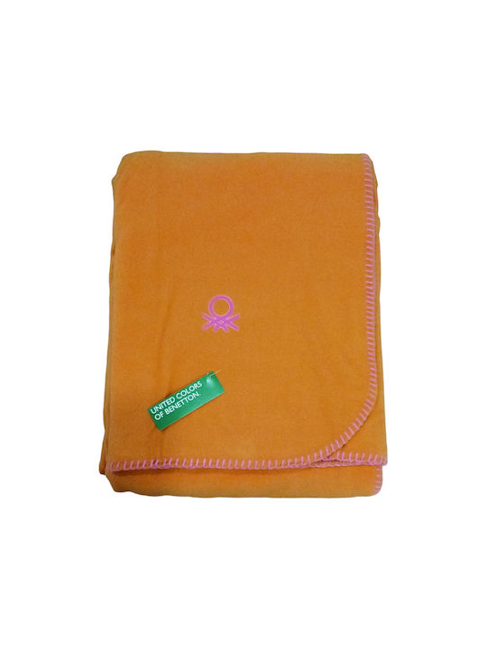 Manterol Casa Benetton Decke Spanien Fleece Übergröße 220x240cm Fuchsie