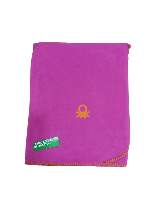Manterol Casa Benetton Decke Spanien Fleece Übergröße 220x240cm Fuchsie