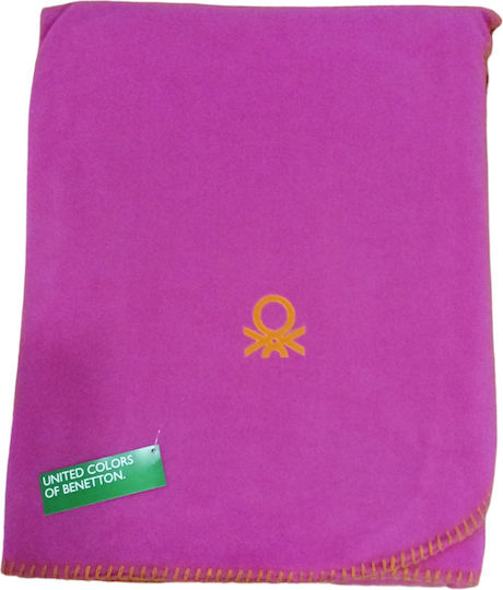 Manterol Casa Benetton Pătură Spania Polar Fleece Superdublă 220x240 cm Fuchsia
