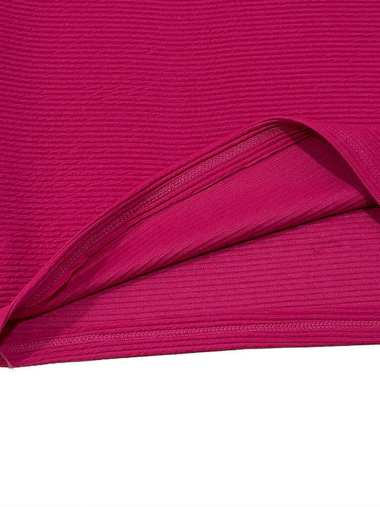 Ustyle Fustă Midi în culoarea Fuchsia