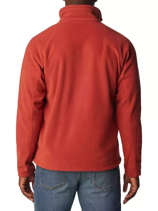 Columbia Fast Trek Ii Men's Fleece Cardigan with Zipper Red