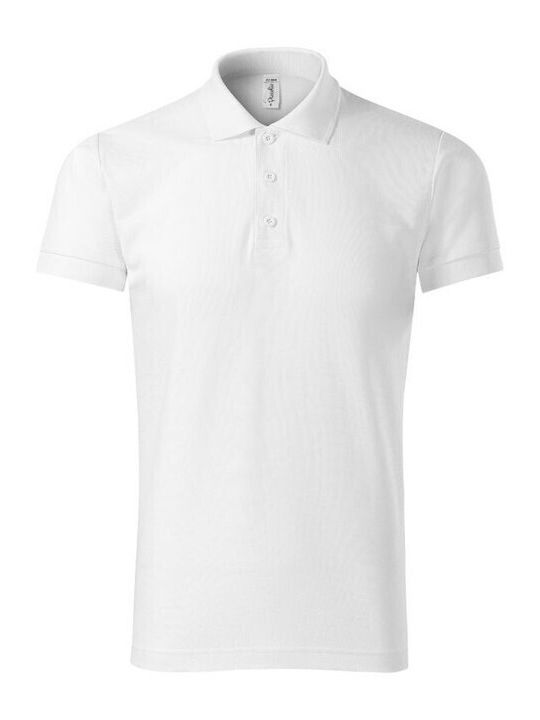 Piccolio Ανδρικό Διαφημιστικό T-shirt Κοντομάνικο σε Λευκό Χρώμα