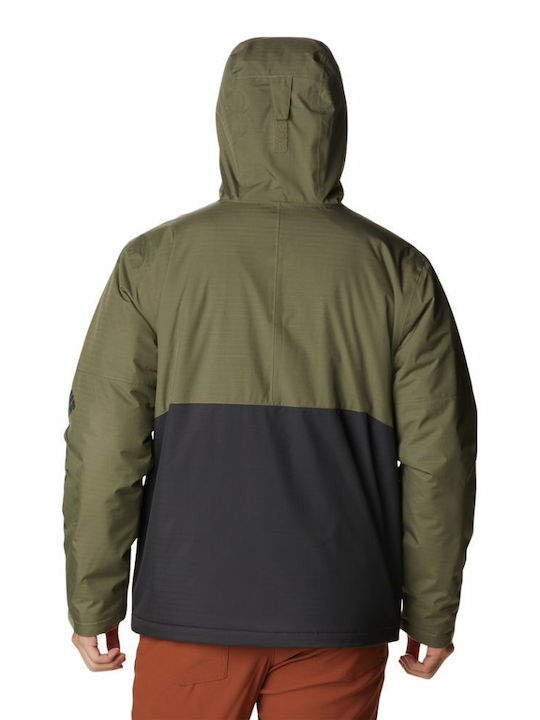 Columbia Point Park Herren Winter Jacke Lässig Wasserdicht Khaki