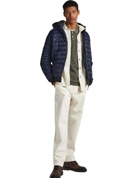 E1 Drop 2b Billy Winter Jacket Puffer Dark blue.