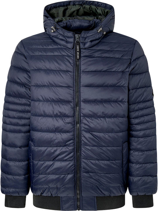E1 Drop 2b Billy Winter Jacket Puffer Dark blue.