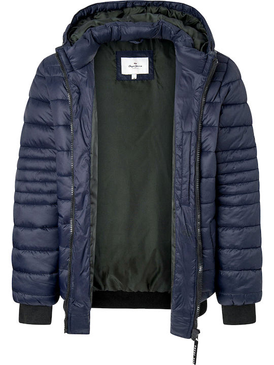 E1 Drop 2b Billy Winter Jacket Puffer Dark blue.