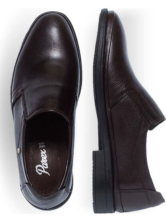 De piele Slip-on-uri pentru bărbați Maro