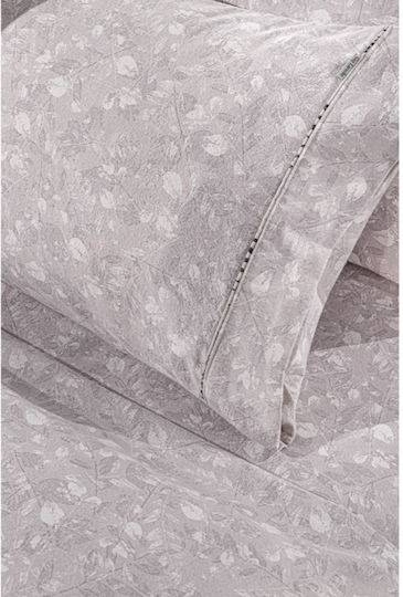 Guy Laroche Bettbezug-Set Flanell Übergröße mit 2 Kissenbezügen 225x245 Elodie Melanze