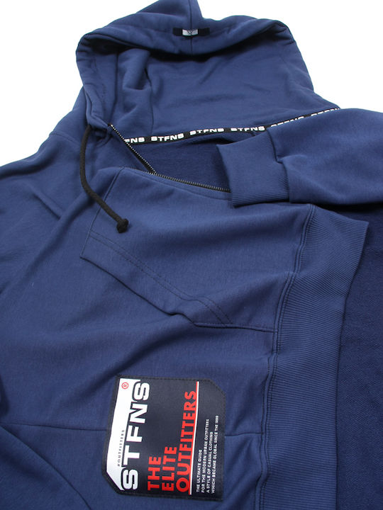 Men's Sweatshirt with Blue Hood