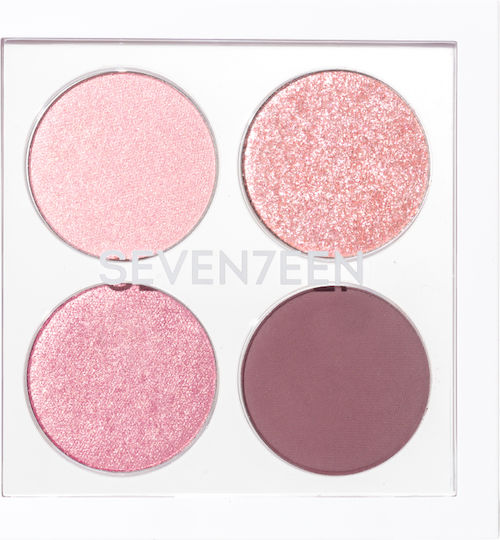 Seventeen Vibrant Lidschattenpalette Matt in fester Form 03 Purple Pop 7.6gr