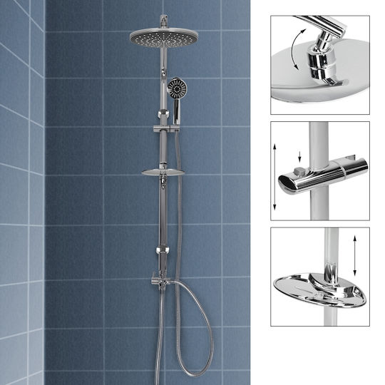 ECD Germany Handbrause mit Spirale mit Durchflussunterbrecher