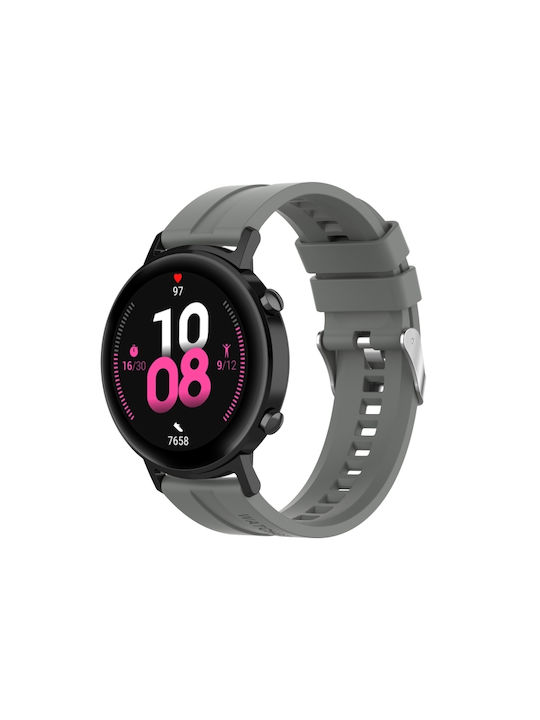Watch Gt 2 42mm Strap Silicone Gray (Galaxy Watch 3 41mmVivomove HRHuawei Watch GT2 / GT3 (42mm) / GT3 Pro (43mm)Realme Watch 2)