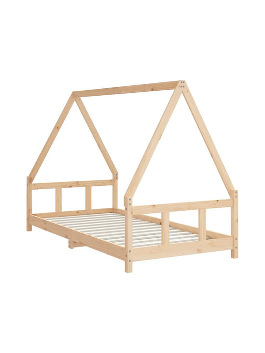 Παιδικό Κρεβάτι Μονό Μπεζ για Στρώμα 90x190cm