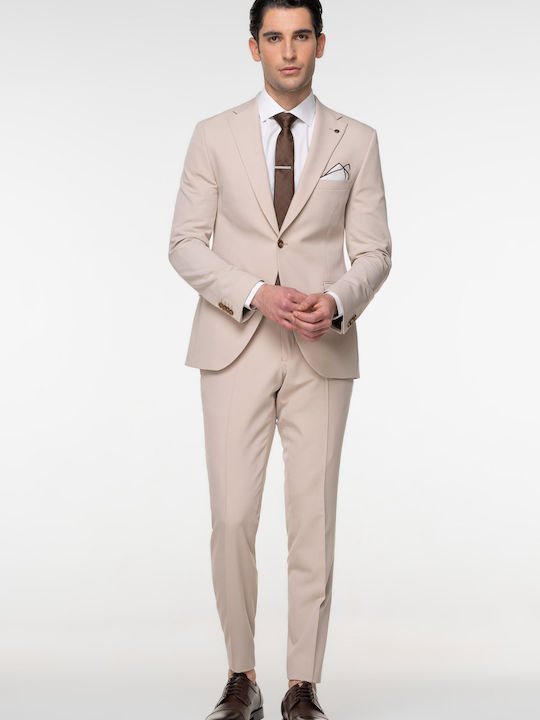 Fragosto Men's Suit Light Sand