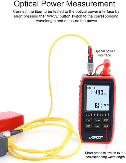 Noyafa NF-908L Tester Καλωδίων Οπτικής Ίνας RJ45 / USB