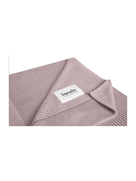 Lionelo Κουβέρτα Αγκαλιάς & Λίκνου Μπαμπού Ροζ Pink 75x100εκ.