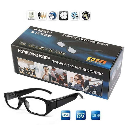 Hidden Camera 1080p Glasses 1080p with Memory Card Slot