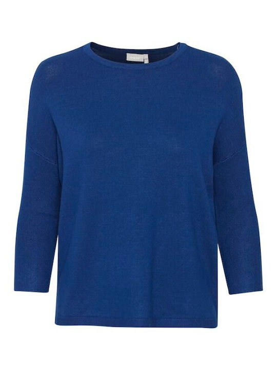 Women's Blouse with 3/4 Sleeve Blue