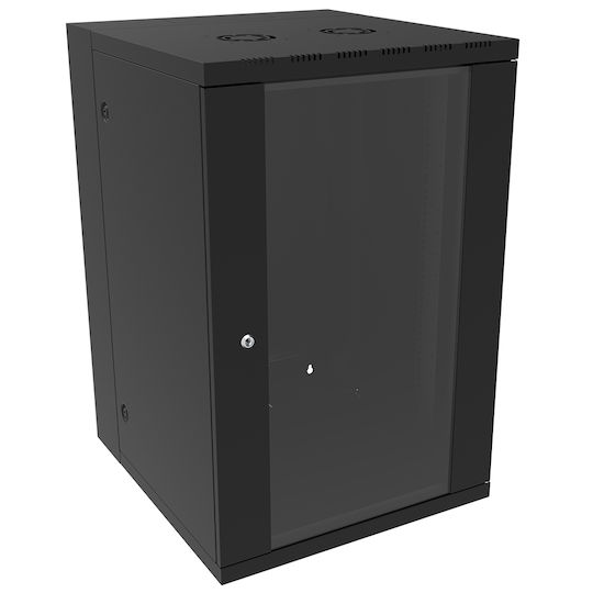 Canovate Επιτοίχια Καμπίνα Rack 21U 60x65cm Μαύρο WS3D-9-216HA