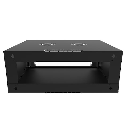 Canovate Wandmontiert Rack-Schrank 4U 60x60cm Schwarz WC1S-9-0466A