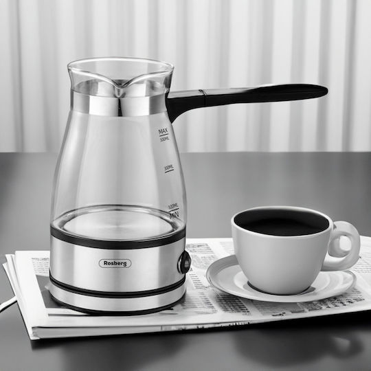 Rosberg Ηλεκτρικό Μπρίκι 600W με Χωρητικότητα 500ml Inox