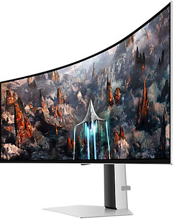Samsung Odyssey G9 G93SC Ultrawide OLED HDR Curved Gaming Monitor 49" 5120x1440 240Hz with Response Time 0.03ms GTG Silver