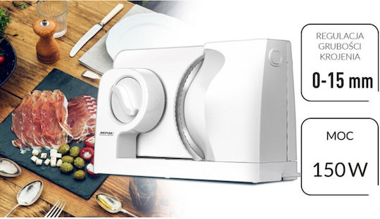 MPM Κόφτης Αλλαντικών 150W Λευκός