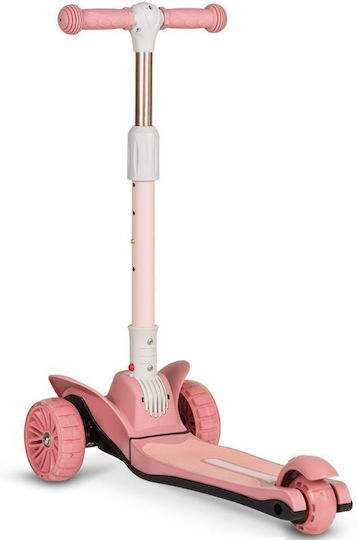 Lionelo Kids Scooter Foldable Timmy 3-Wheel Pink