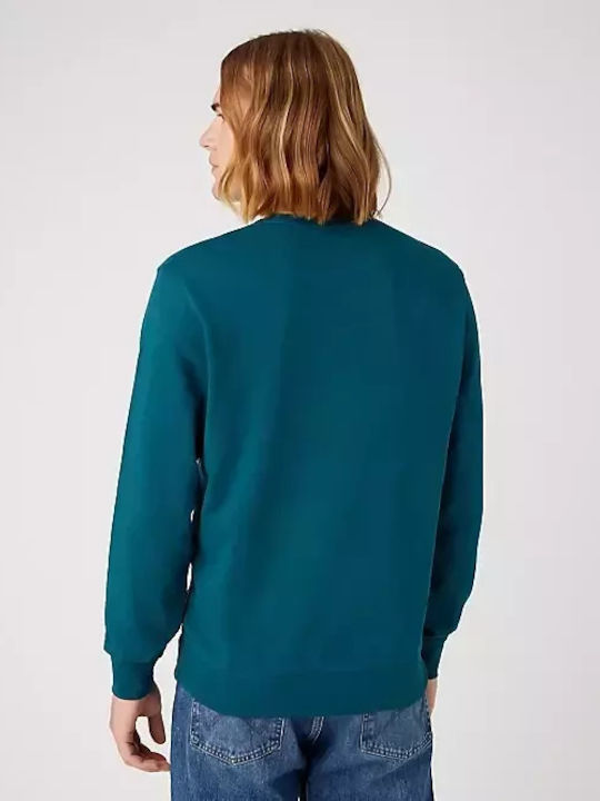 Wrangler Herren Sweatshirt Hellblau