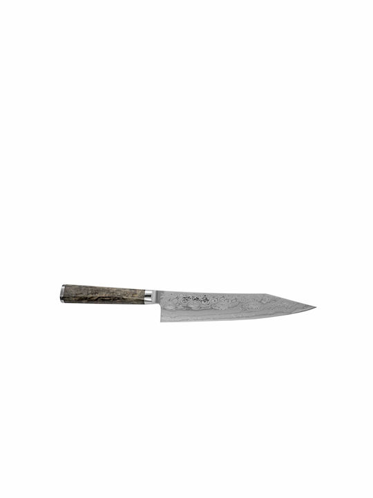 Ryusen Oukoku Ryu Μαχαίρι Chef από Δαμασκηνό Ατσάλι 21cm