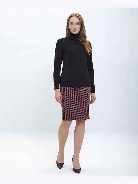 Laura Donini Pencil Mini Skirt in Brown color