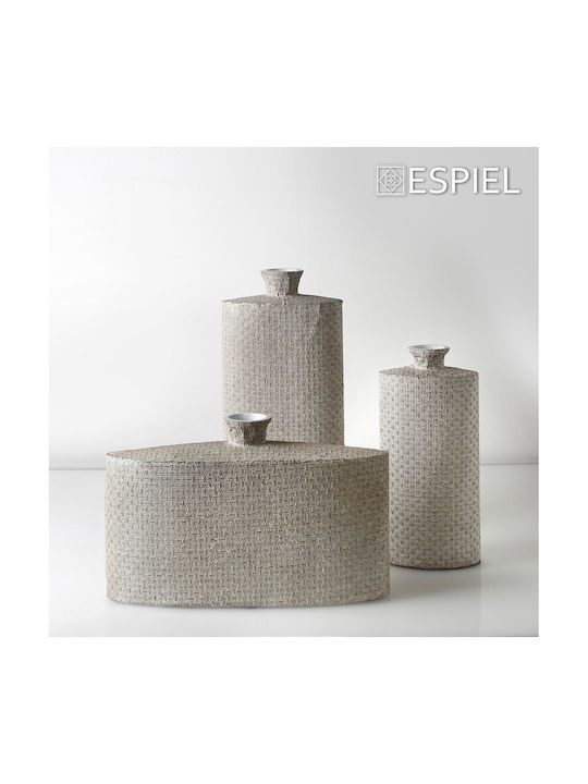 Espiel Διακοσμητικό Βάζο Polyresin Beige 46cm 1Stück