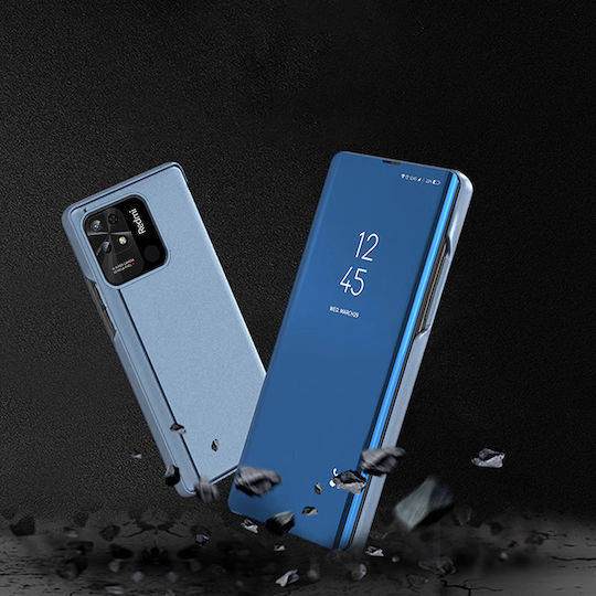 Hurtel Clear View Book Plastic Blue (Redmi 10C)