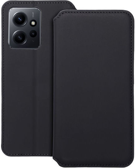 Dual Pocket Book Plastic Black (Redmi Note 12 4G)