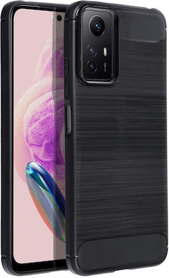 Carbon Fiber Back Cover Μαύρο (Redmi Note 12S)