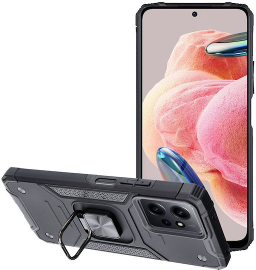 Nitro Back Cover Silicon / Plastic Magnetic Negru (Redmi Note 12 4G)